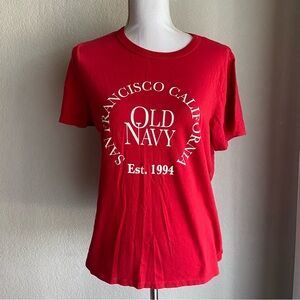 Old Navy Red San Francisco Graphic Tee